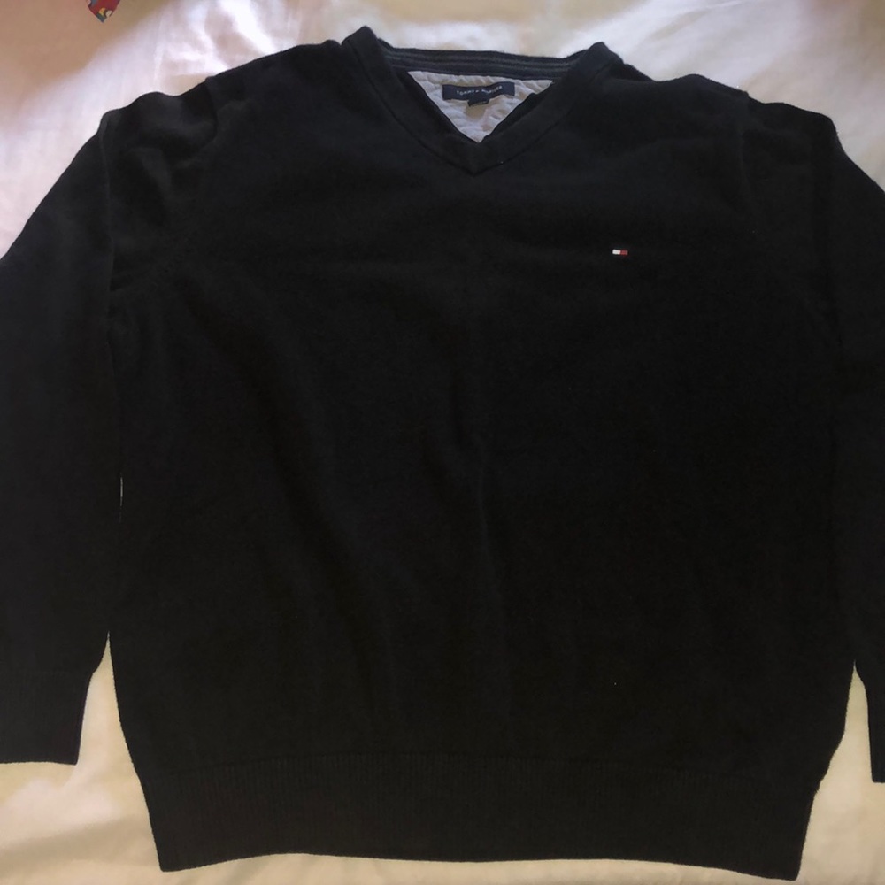 Vintage Tommy Hilfiger Black V Neck